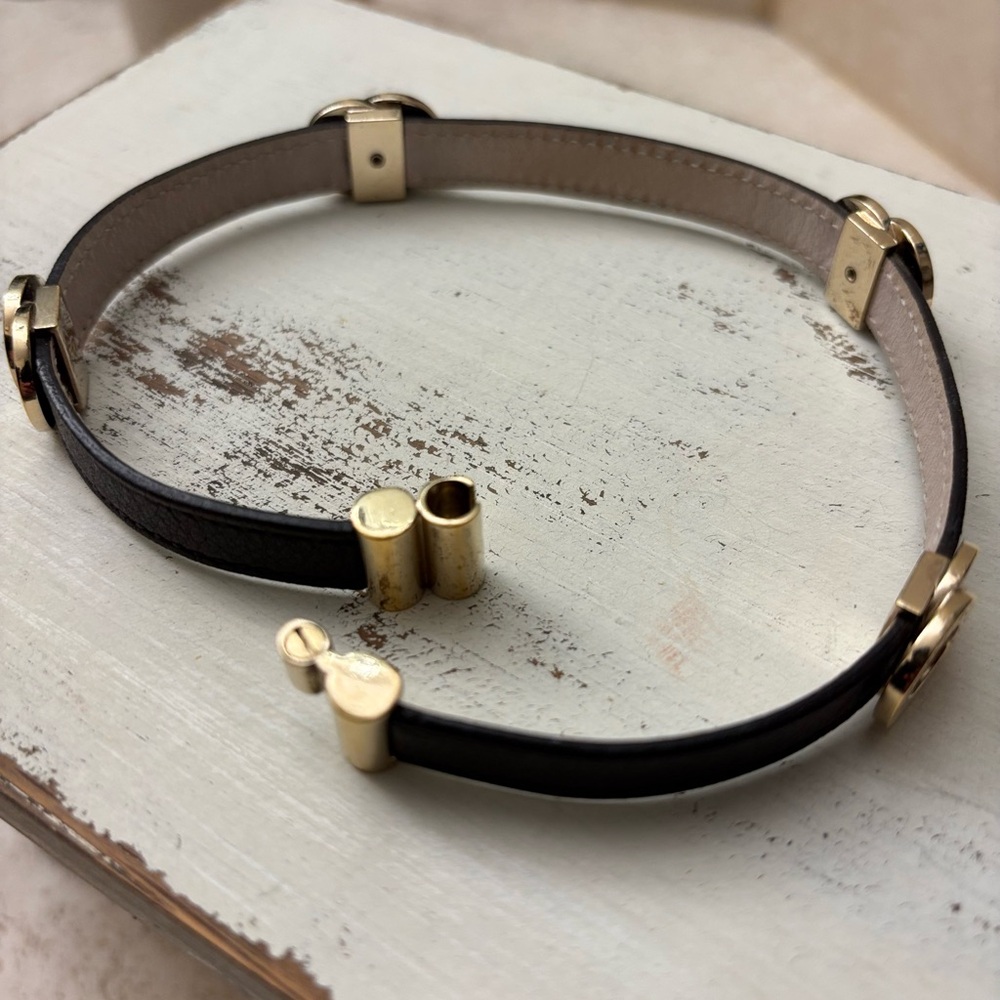 BVLGARI Authentic Brown Leather Wrap Bracelet - Picture 6 of 9